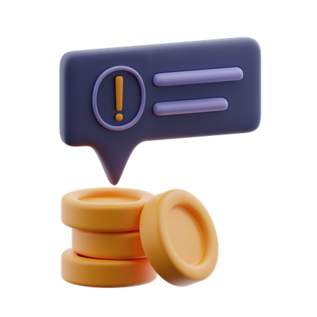 Financial Alert  3D Icon