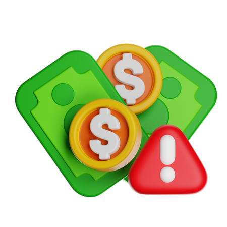 Financial Alert  3D Icon
