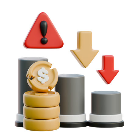 Financial Alert  3D Icon