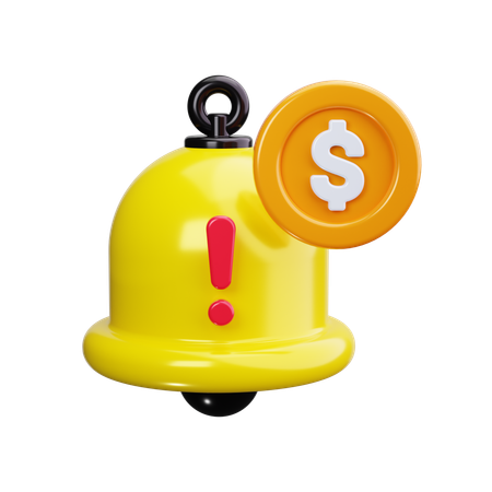 Financial Alert  3D Icon