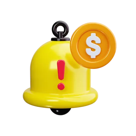 Financial Alert  3D Icon