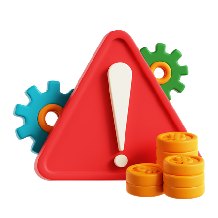 Financial Alert  3D Icon