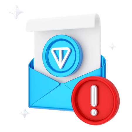 Financial Alert Email  3D Icon