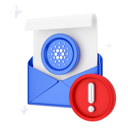 Financial Alert Email  3D Icon