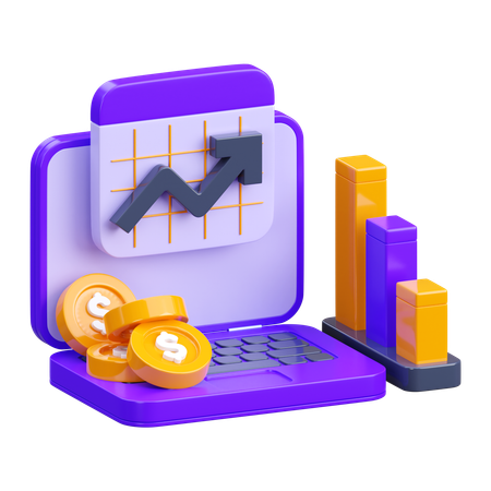 Financial Analysis  3D Icon