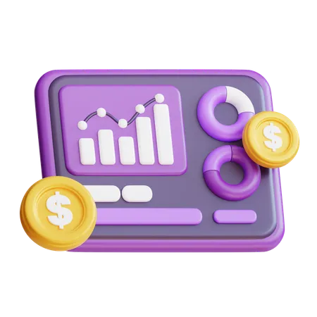 3 D Financial Analyst Icon 3D Icon