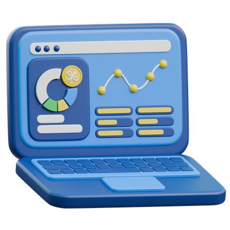 Financial Analysis  3D Icon