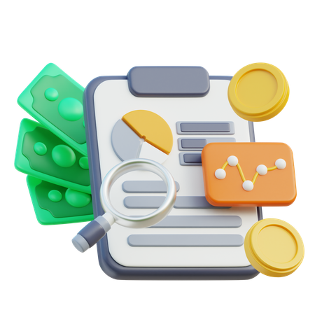 Financial Analysis  3D Icon