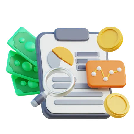 Financial Analysis  3D Icon