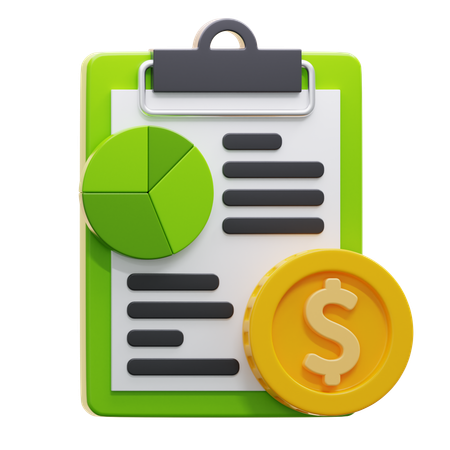 Financial analysis  3D Icon