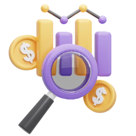 Financial analysis  3D Icon