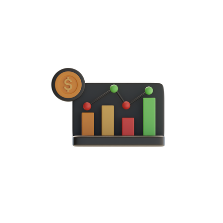 Financial Analysis  3D Icon