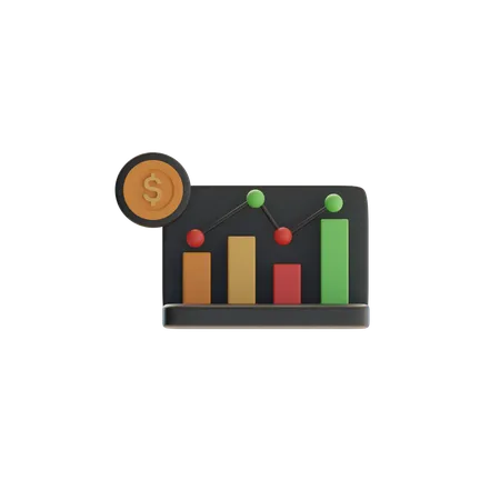 Financial Analysis  3D Icon