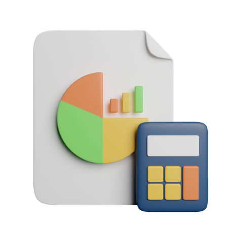 Financial Analysis  3D Icon