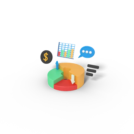 Financial Analysis  3D Icon