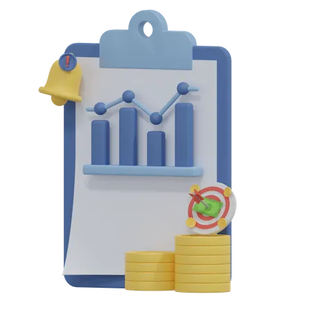 Financial Analysis  3D Icon