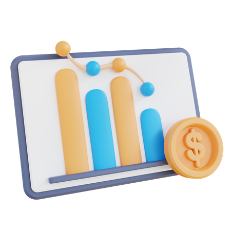 Financial Analysis  3D Icon