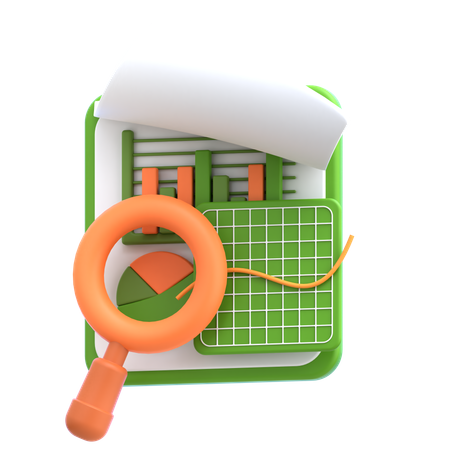 Financial Analysis  3D Icon