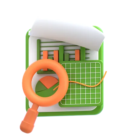 Financial Analysis  3D Icon