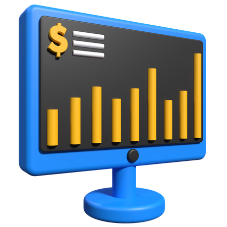 Financial Analysis  3D Icon