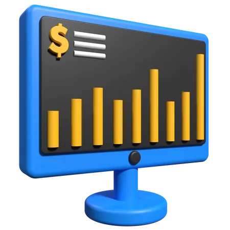 Financial Analysis  3D Icon