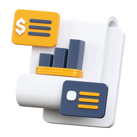 Financial Analysis  3D Icon