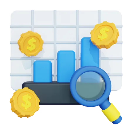 Financial Analysis  3D Icon