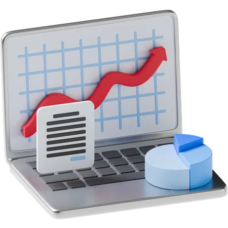 Financial Analysis  3D Icon