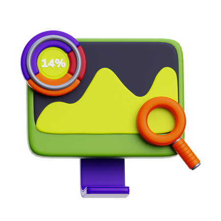 Financial Analysis  3D Icon