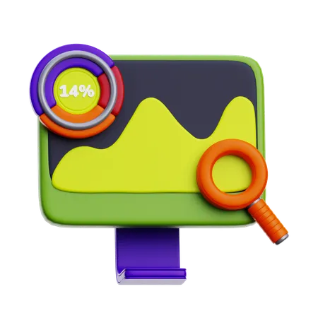 Financial Analysis  3D Icon