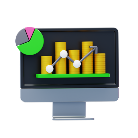 Financial Analysis  3D Icon