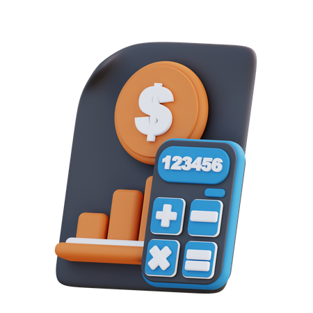 Financial Analysis  3D Icon