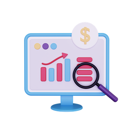 Financial Analysis  3D Illustration