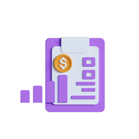 Financial Analysis Report  3D Icon