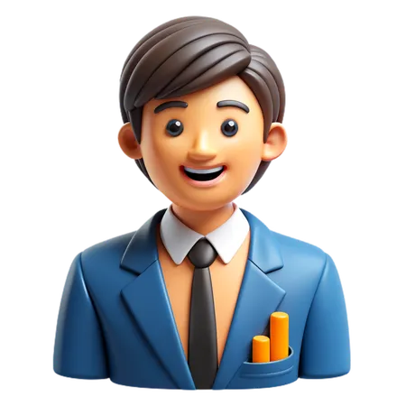 Financial analyst  3D Icon