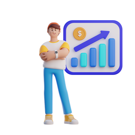 Financial Analyst  3D Illustration