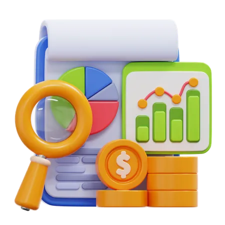 Financial Analytic  3D Icon