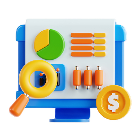 Financial Analytic  3D Icon