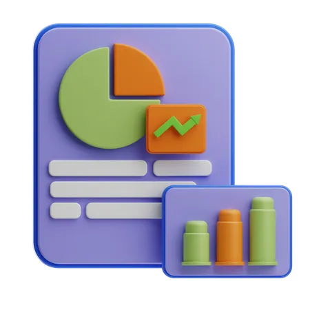 Financial Analytic  3D Icon