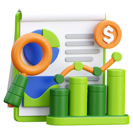 Financial Analytic  3D Icon