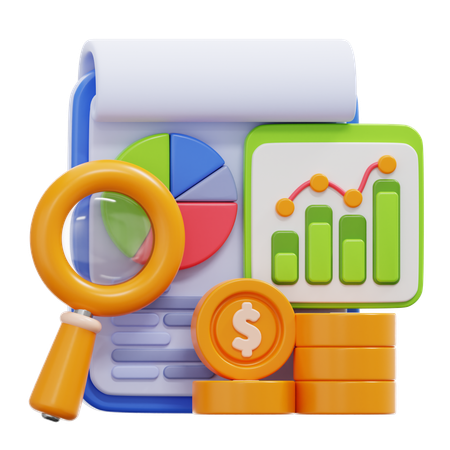 Financial Analytic  3D Icon