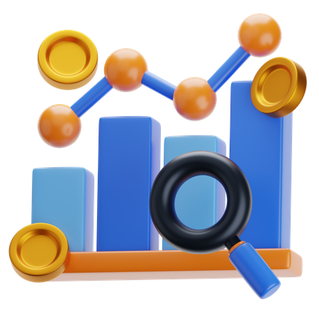 Financial Analytics  3D Icon