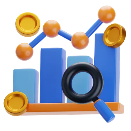 Financial Analytics 3 D Icon Perfect For UI UX And Any Design Projects 3D Icon