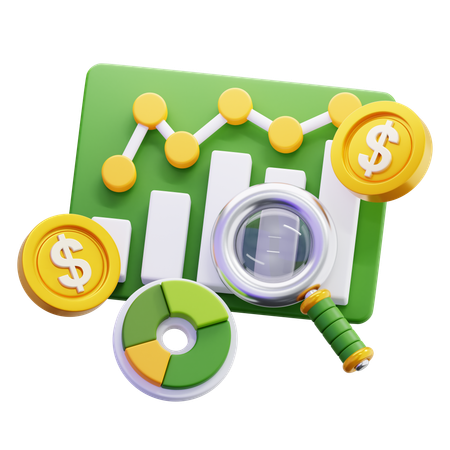 Financial Analytics  3D Icon