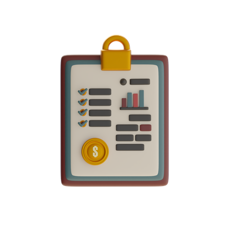 Financial Analytics  3D Icon