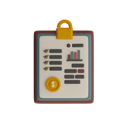 Financial Analytics  3D Icon