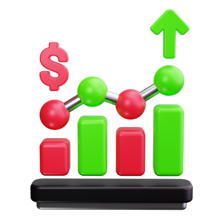 Financial Analytics  3D Icon