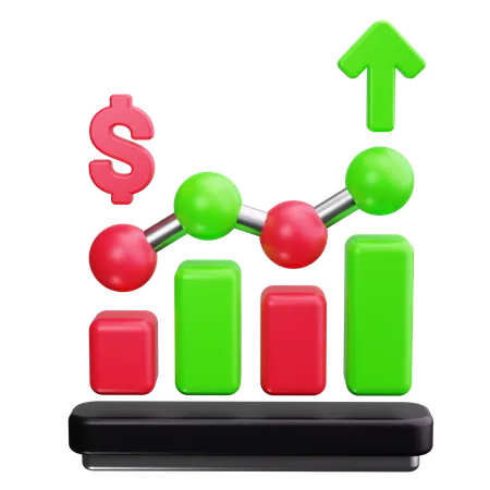 Financial Analytics  3D Icon