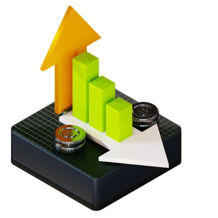 Financial Analytics  3D Icon