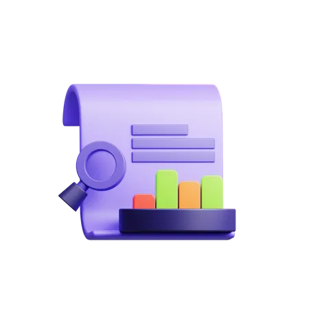 3 D Illustration Of Financial Analytics 3D Icon